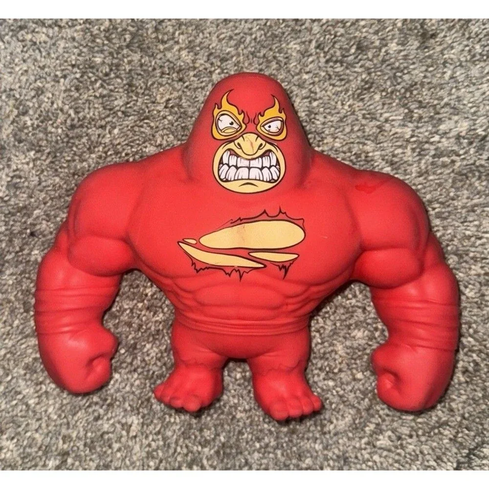 ZURU SMASHERS Red Wrestler SLAM HEROES Sand Filled Figure Stretch Throw Smash 6”